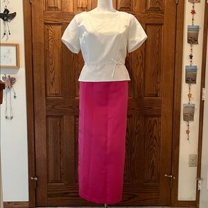 Alyssa retro two piece long gown L